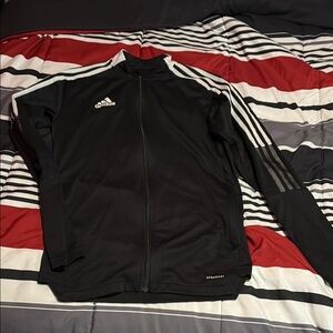 Adidas Black and White Track Jacket